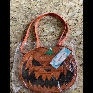 Sleepyville Critters Pumpkin Jack O Lantern Purse